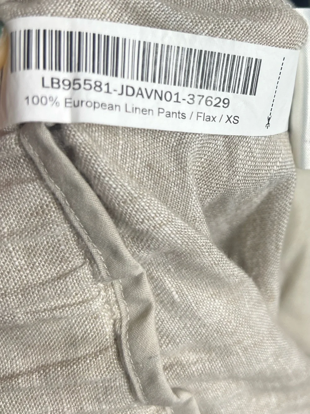 Quince 100% European Linen Pants Flax Size XS